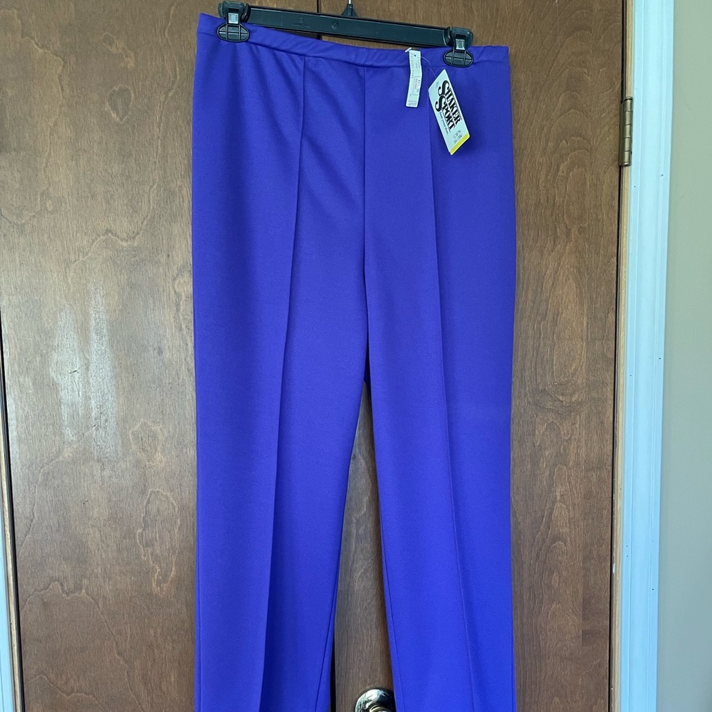 Women’s Vintage Shaker Sport Pants NWT 20W Purple
